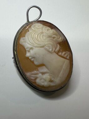 Vintage cameo pin/pendant